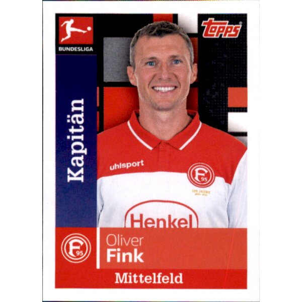 TOPPS Bundesliga 2019/2020 - Sticker 89 - Oliver Fink - Kapitän