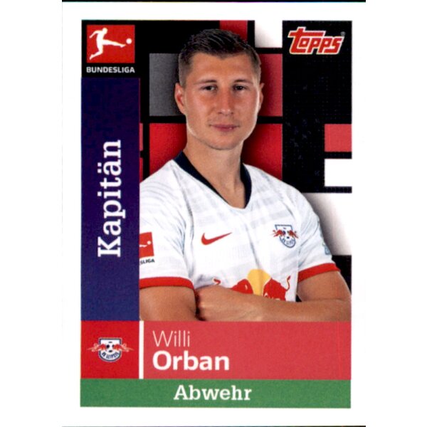 TOPPS Bundesliga 2019/2020 - Sticker 158 - Willi Orban - Kapitän