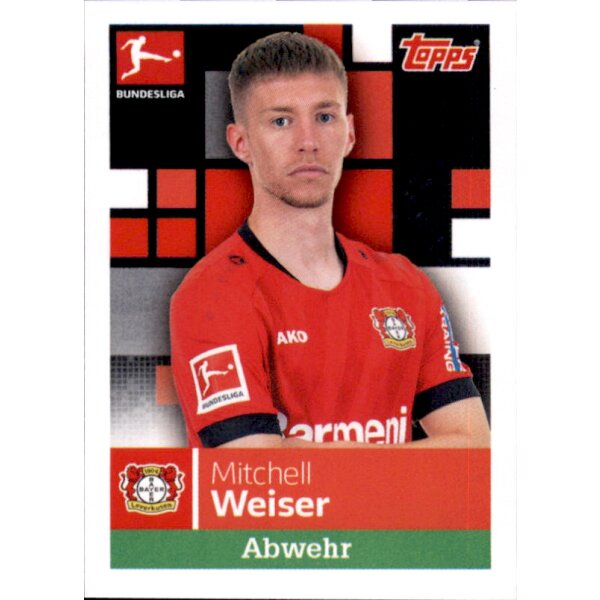 TOPPS Bundesliga 2019/2020 - Sticker 171 - Mitchell Weiser