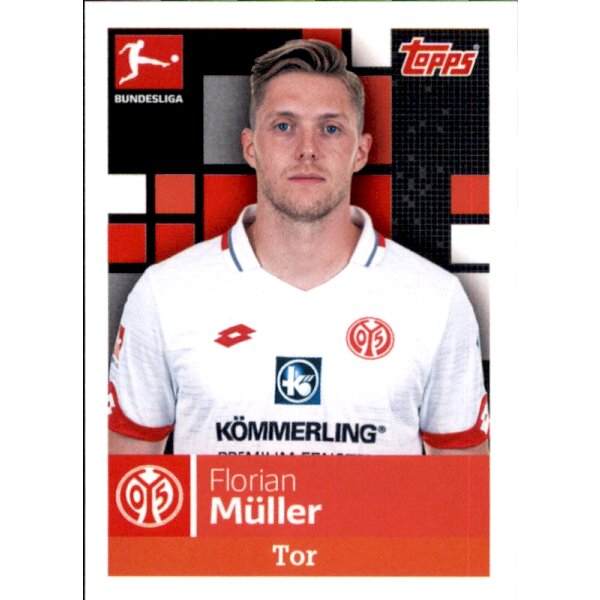 TOPPS Bundesliga 2019/2020 - Sticker 185 - Florian Müller