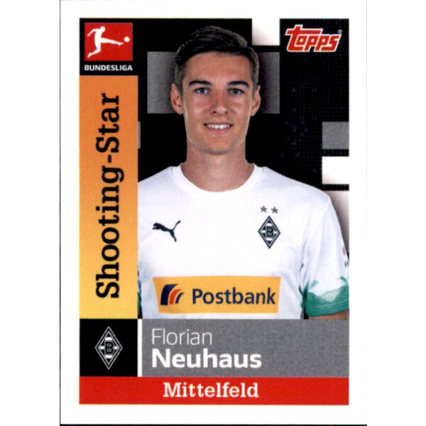 TOPPS Bundesliga 2019/2020 - Sticker 207 - Florian Neuhaus - Shooting-Star