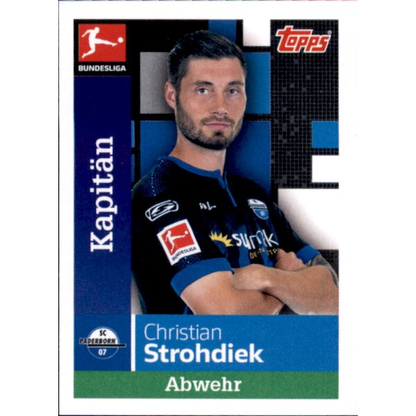 TOPPS Bundesliga 2019/2020 - Sticker 233 - Christian Strohdiek - Kapitän