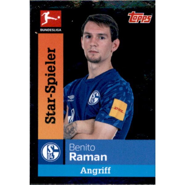 TOPPS Bundesliga 2019/2020 - Sticker 256 - Benito Raman - Star-Spieler