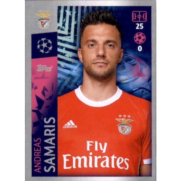 Sticker 111 - Andreas Samaris - Benfica Lissabon