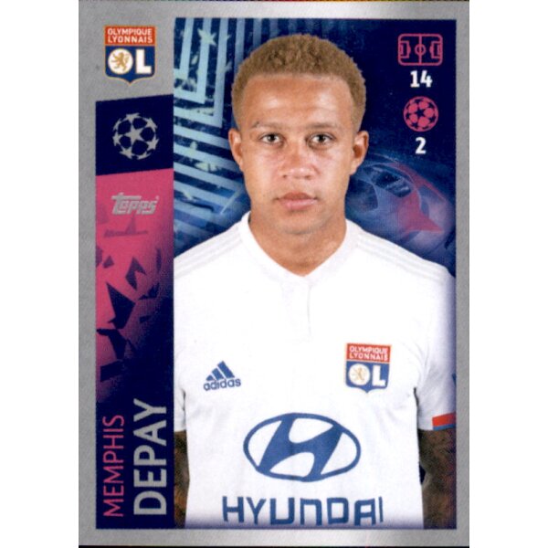 Sticker 326 - Memphis Depay - Olympique Lyonnais