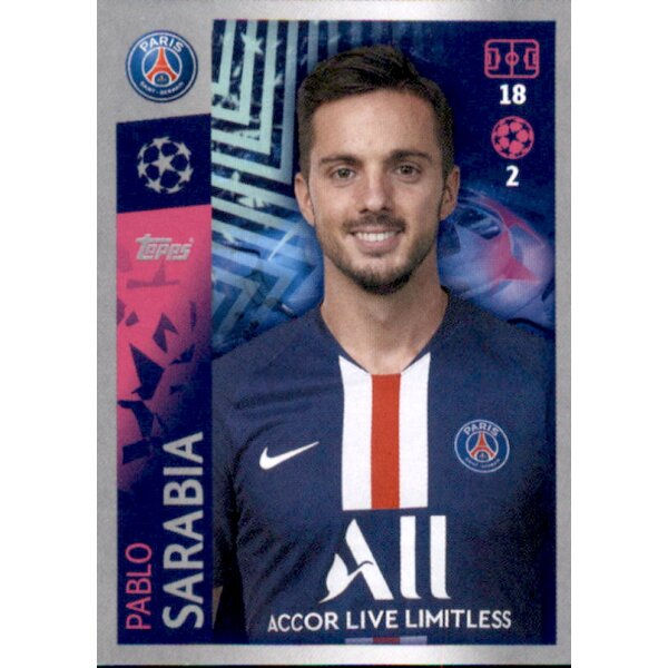 Sticker 374 - Pablo Sarabia - Paris St. Germain