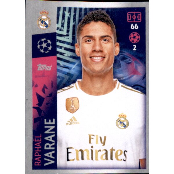 Sticker 392 - Raphael Varane - Real Madrid