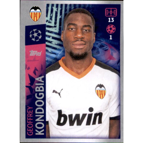 Sticker 473 - Geoffrey Kondogbia - FC Valencia