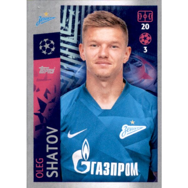 Sticker 490 - Oleg Shatov - FC Zenit St. Petersburg