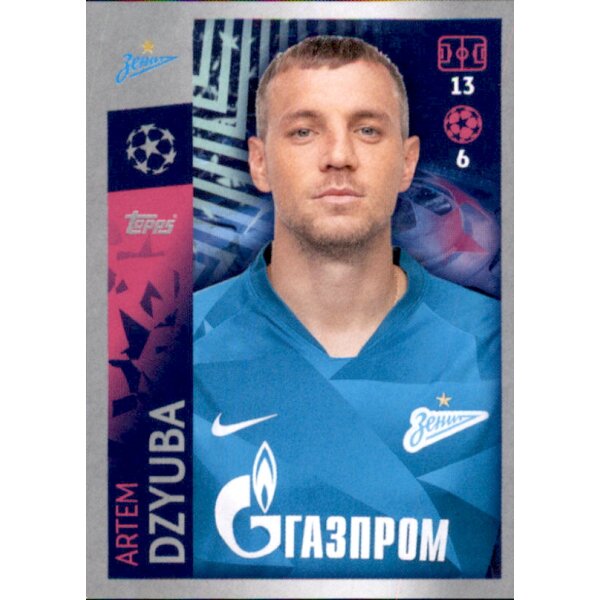 Sticker 496 - Artem Dzyuba - FC Zenit St. Petersburg