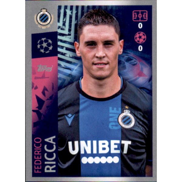 Sticker 517 - Federico Ricca - Club Brugge KV