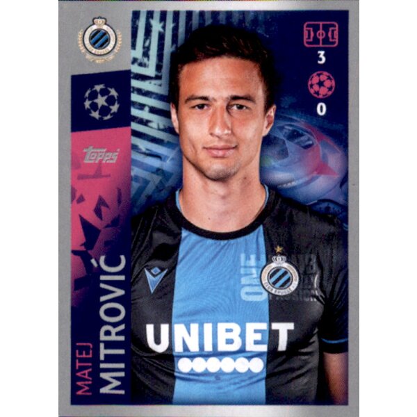 Sticker 519 - Matej Mitrovic - Club Brugge KV