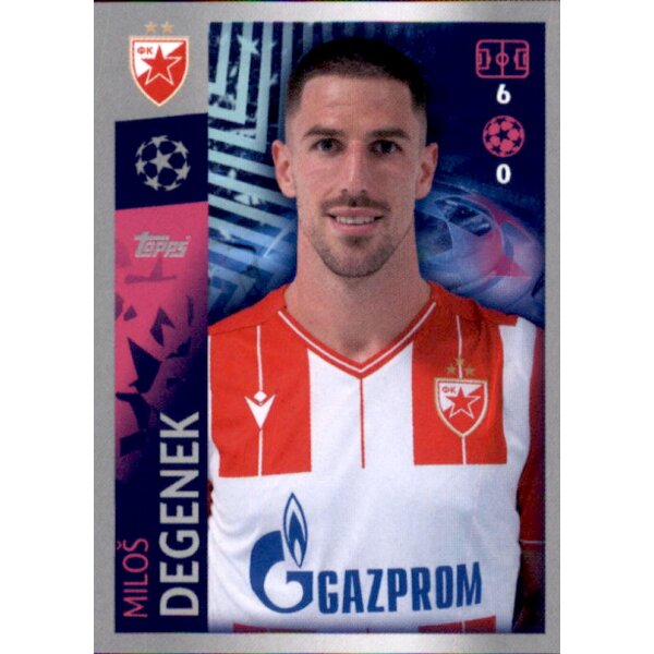 Sticker 532 - Milos Degenek - FK Roter Stern Belgrad