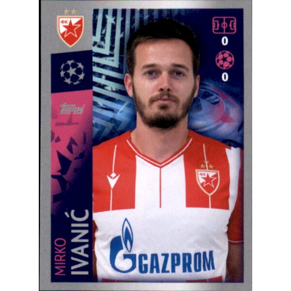 Sticker 538 - Mirko Ivanic - FK Roter Stern Belgrad