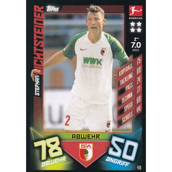 416 - Stephan Lichtsteiner - Basis Karte - 2019/2020