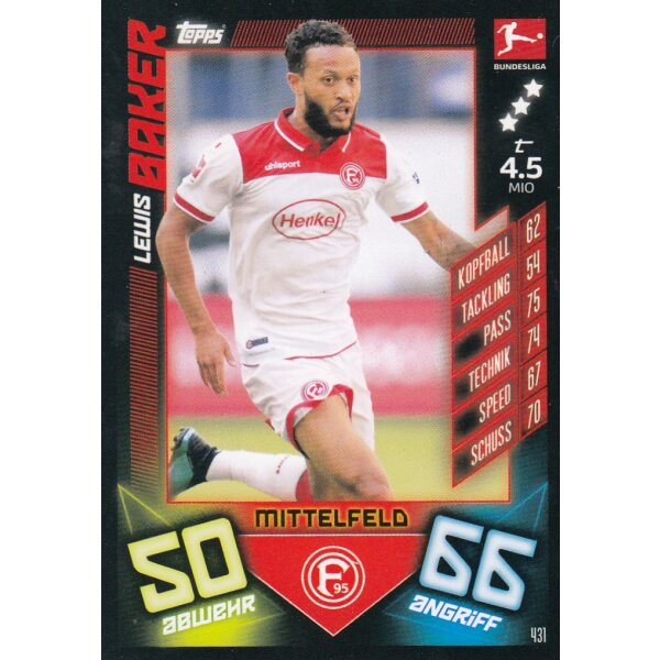 431 - Lewis Baker - Basis Karte - 2019/2020