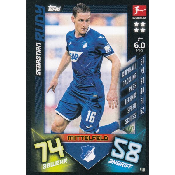 440 - Sebastian Rudy - Basis Karte - 2019/2020