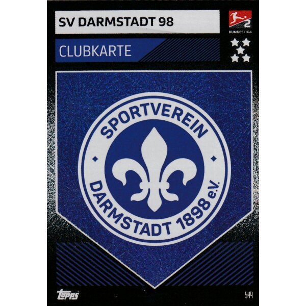 544 - SV Darmstadt 98 - Clubkarte - 2019/2020