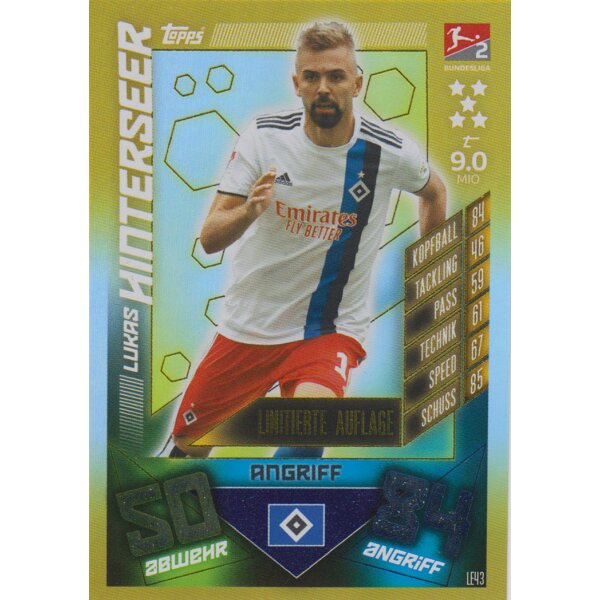 LE43 - Lukas Hinterseer - Limitierte Karte - 2019/2020