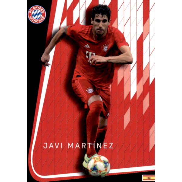 Karte 8 - Javi Martinez- Panini FC Bayern München 2019/20