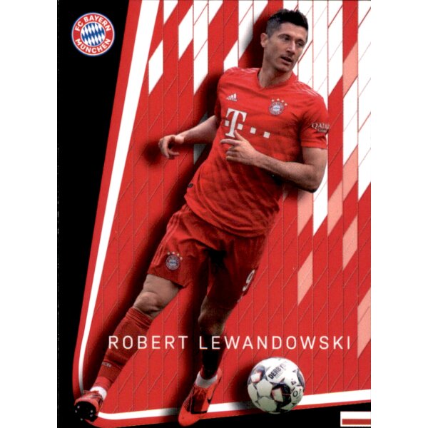 Karte 20 - Robert Lewandowski- Panini FC Bayern München 2019/20