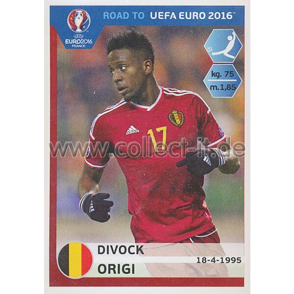 Road to EM 2016 - Sticker  15 - Divock Origi