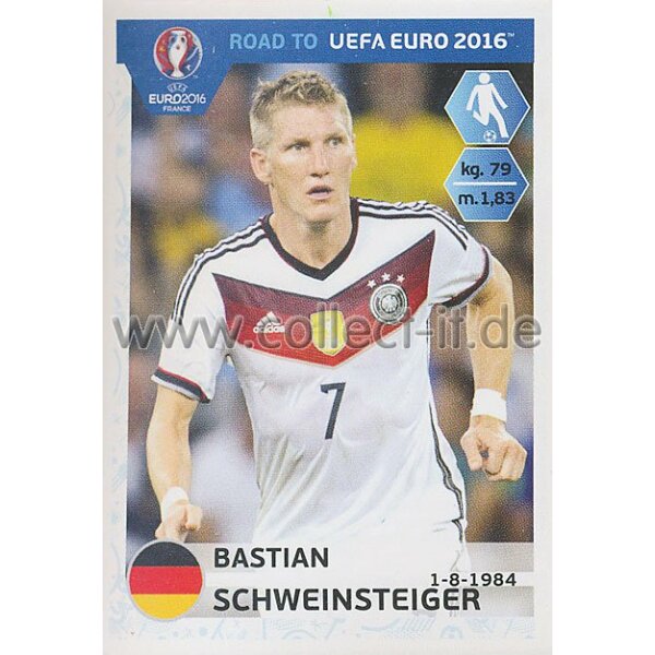 Road to EM 2016 - Sticker  57 - Bastian Schweinsteiger