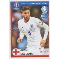 Road to EM 2016 - Sticker  74 - Adam Lallana