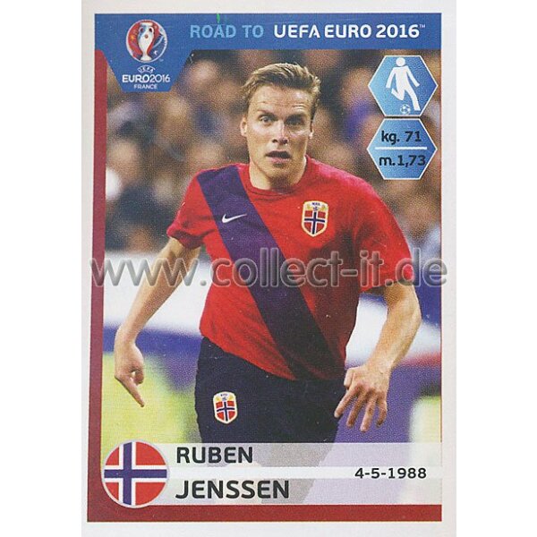 Road to EM 2016 - Sticker  183 - Ruben Jenssen