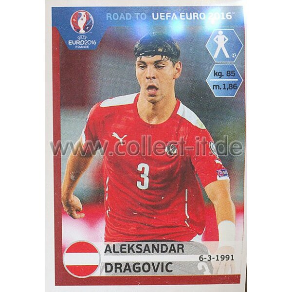 Road to EM 2016 - Sticker  196 - Aleksandar Dragovic