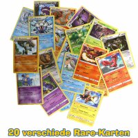 Pokemon - 20 verschiedene Rare-Karten (Sternchenkarten) -...