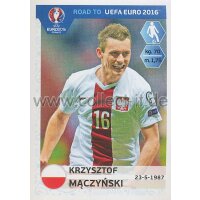 Road to EM 2016 - Sticker  220 - Krzysztof Maczynski