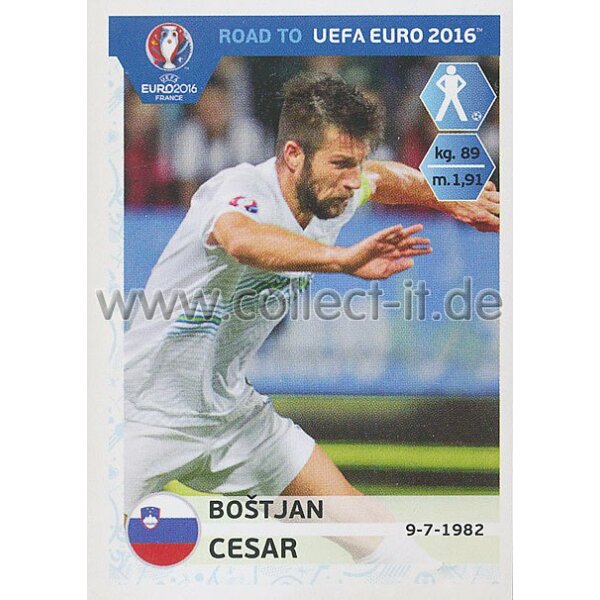 Road to EM 2016 - Sticker  290 - Bostjan Cesar