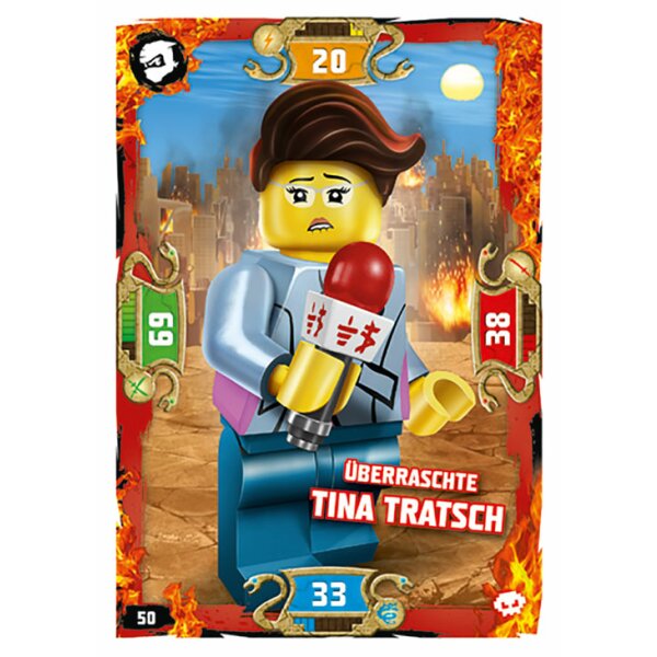 50 - Überraschte Tina Tratsch - Helden Karte - Serie 5