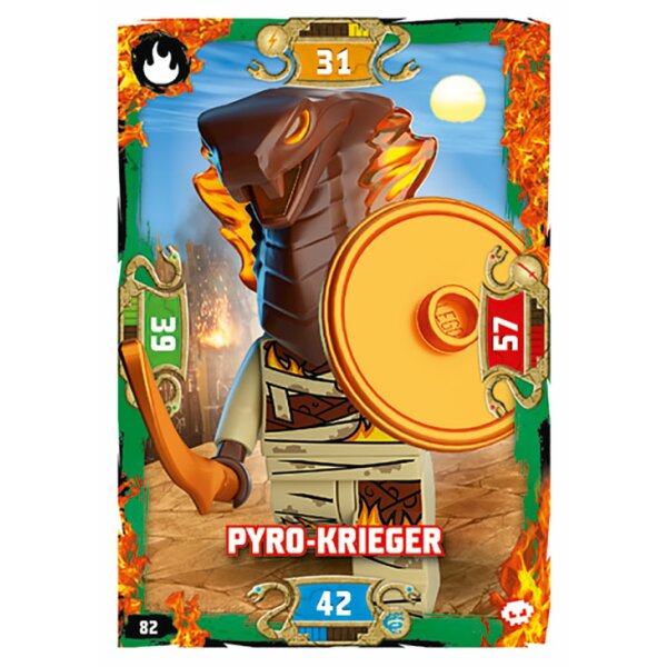 82 - Pyrp-Krieger - Schurken Karte - Serie 5