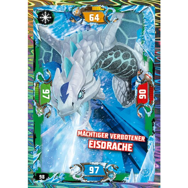 98 - Mächtiger Verbotener Eisdrache - Schurken Karte - Serie 5