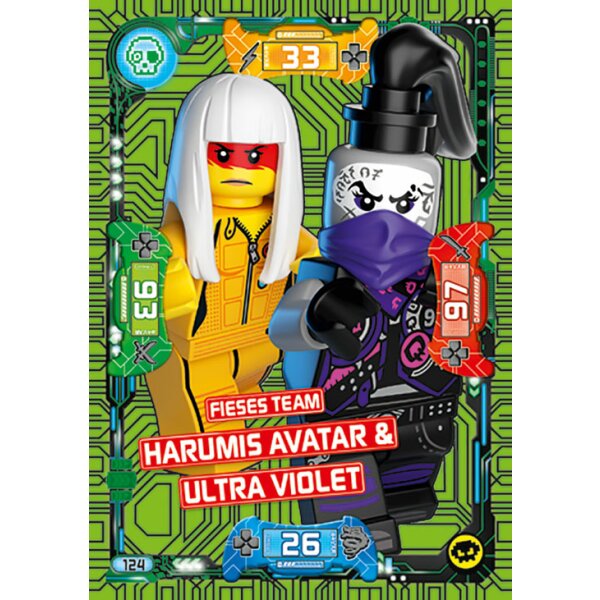 124 - Fieses Team Harumis Avator & Ultra Violet - Schurken Karte - Serie 5