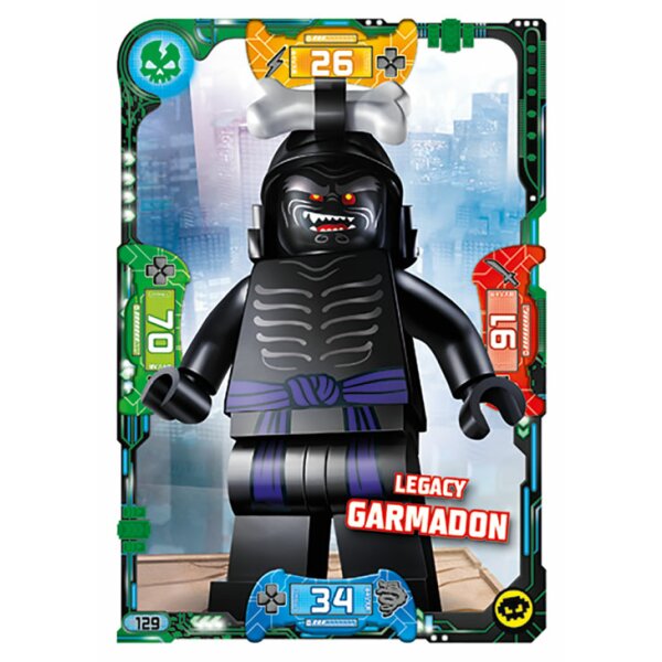 129 - Legacy Garmadon - Schurken Karte - Serie 5