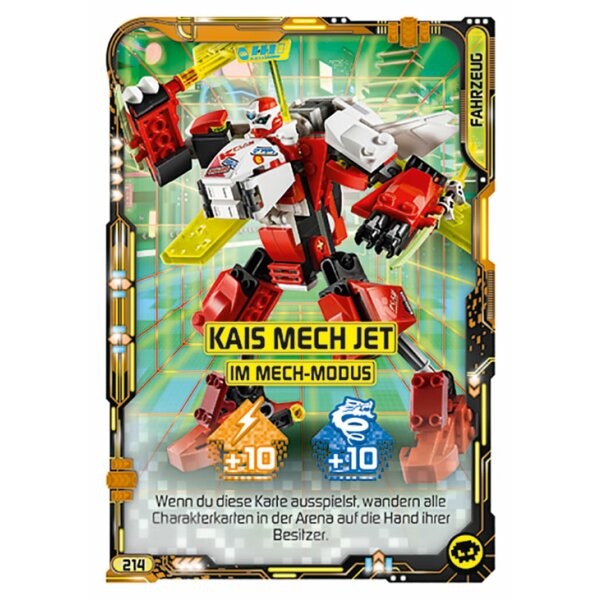 214 - Kasi Mech Jet im Mech-Modus  - Fahrzeugkarte - Serie 5