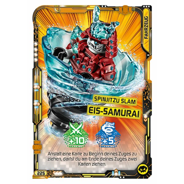 225 - Spinjitzu Slam Eis-Samurai - Fahrzeugkarte - Serie 5