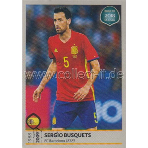 Road to WM 2018 Russia - Sticker 72 - Sergio Busquets