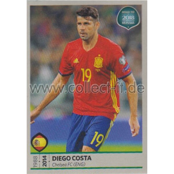 Road to WM 2018 Russia - Sticker 80 - Diego Costa