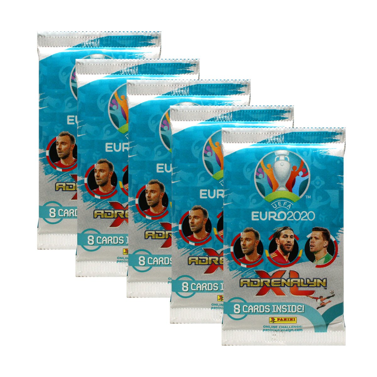 Panini UEFA EURO 2020 Adrenalyn XL - 5 Booster, 8,99