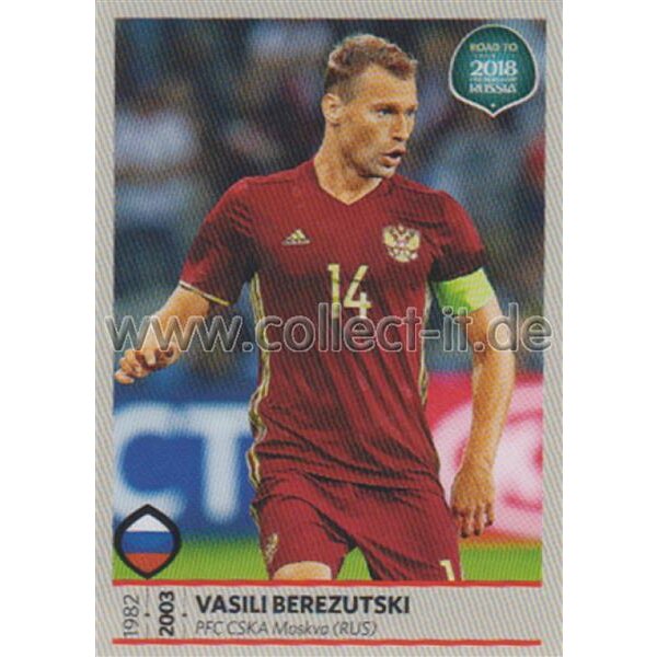 Road to WM 2018 Russia - Sticker 178 - Vasili Berezutski