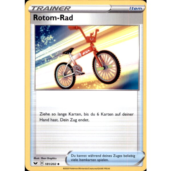 181/202 Rotom-Rad  - Schwert & Schild 1 - Deutsch