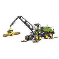 Bruder 2135 John Deere 1270G Harvester mit 1 Baumstamm