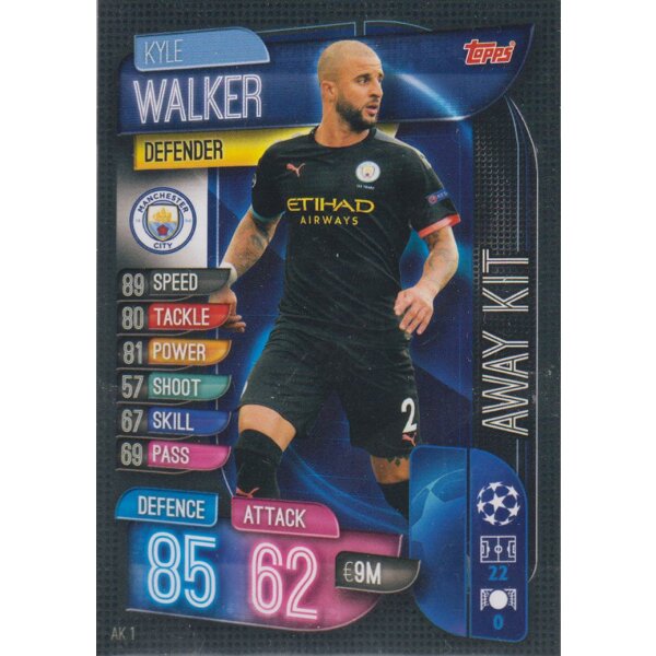 AK1 - Kyle Walker - Away Kit - 2019/2020