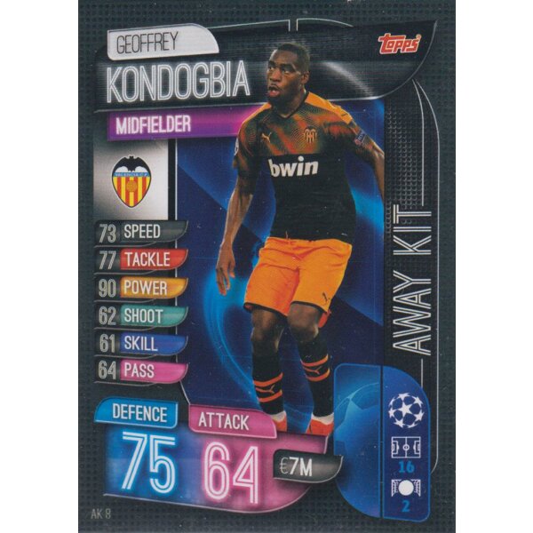 AK8 - Geoffrey Kondogbia - Away Kit - 2019/2020