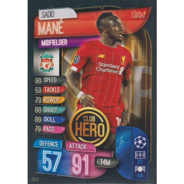 CH2 - Sadio Mane - Club Hero - 2019/2020