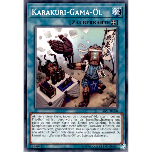 IGAS-DE058 - Karakuri-Gama-Öl - Unlimitiert